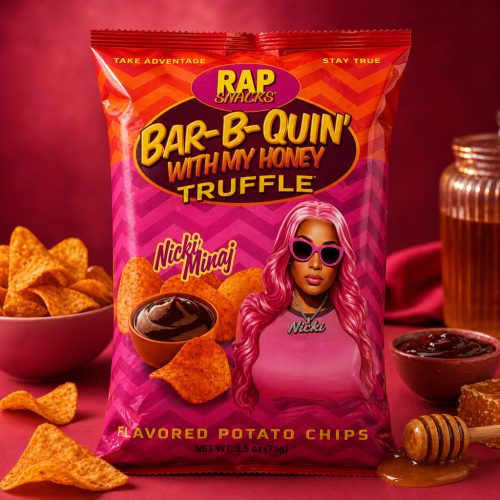 RAP Snacks Nicki Minaj – mézes BBQ & szarvasgomba chips (71 g)