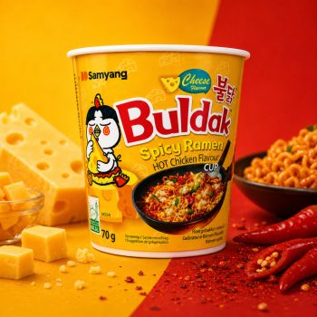 Samyang Buldak Spicy Ramen – Cheese (Cup) (70 g)